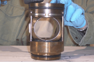 Man working on a 1 piece cannister valve